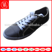 Vulcanized casual rubber sole canvas shoes in high quality